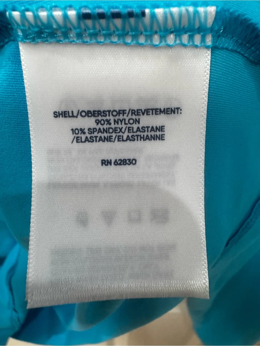 Lands' End Women's Swim Coverup Rashguard Long-Sleeve in Bright Aqua